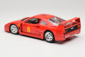 Ferrari F40 #8 Bevro International Červený 1987 Bburago 1:18 3332-P3 Kov – obrázok 7 z 8
