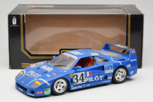 Ferrari F40 #34 M. Ferte / Thavenin / Palau Pilot Modrý 1987 Bburago 1:18 3032-B1 Kov – obrázok 8 z 8