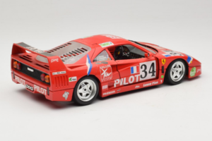 Ferrari F40 LM Pilot #34 Ferte / Thavenin / Palau 24 Hours of Le Mans 1995 Červený Bburago 1:18 3032-P3 Kov – obrázok 3 z 8