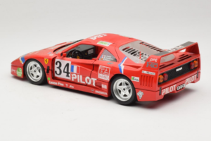 Ferrari F40 LM Pilot #34 Ferte / Thavenin / Palau 24 Hours of Le Mans 1995 Červený Bburago 1:18 3032-P3 Kov – obrázok 7 z 8