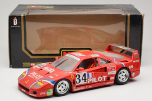 Ferrari F40 LM Pilot #34 Ferte / Thavenin / Palau 24 Hours of Le Mans 1995 Červený Bburago 1:18 3032-P3 Kov – obrázok 8 z 8