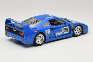Ferrari F40 Pilot #56 Modrý Bburago 1:18 3332-BL1 Kov – obrázok 3 z 8
