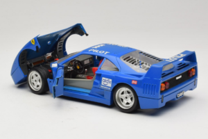 Ferrari F40 Pilot #56 Modrý Bburago 1:18 3332-BL1 Kov – obrázok 5 z 8