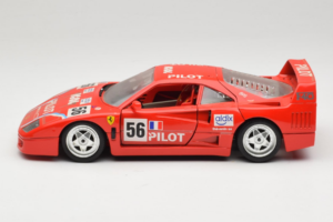 Ferrari F40 #56 Pilot Červený 1987 Bburago 1:18 3332-P2 Kov – obrázok 4 z 8