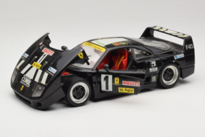 Ferrari F40 Pirelli Agip #1 Čierny Bburago 1:18 3332-B1 Kov – obrázok 2 z 8