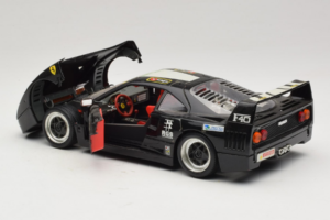 Ferrari F40 Pirelli Agip #1 Čierny Bburago 1:18 3332-B1 Kov – obrázok 5 z 8