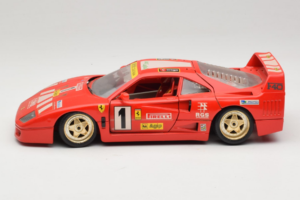 Ferrari F40 Pirelli Agip #1 Ferrari Club Italia Červený Bburago 1:18 3032-P2 Kov – obrázok 4 z 8