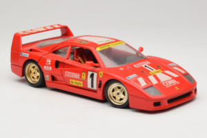 Ferrari F40 Pirelli Agip #1 Ferrari Club Italia Červený Bburago 1:18 3032-P2 Kov – obrázok 6 z 8