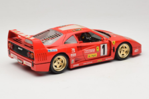 Ferrari F40 Evoluzione #1 Pirelli Agip Červený so Zlatými Kolesami 1992 Bburago 1:18 3042-P2 Kov – obrázok 3 z 8