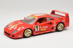 Ferrari F40 Evoluzione #1 Pirelli Agip Červený so Zlatými Kolesami 1992 Bburago 1:18 3042-P2 Kov