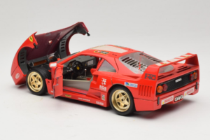 Ferrari F40 Evoluzione #1 Pirelli Agip Červený so Zlatými Kolesami 1992 Bburago 1:18 3042-P2 Kov – obrázok 5 z 8