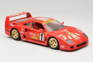 Ferrari F40 Evoluzione #1 Pirelli Agip Červený so Zlatými Kolesami 1992 Bburago 1:18 3042-P2 Kov – obrázok 6 z 8