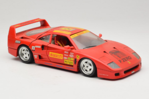Ferrari F40 Pirelli BBS Červený Bburago 1:18 3032-P4 Kov – obrázok 6 z 8