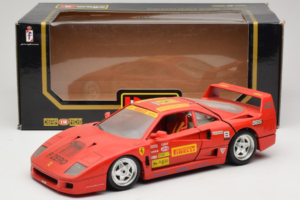 Ferrari F40 Pirelli BBS Červený Bburago 1:18 3032-P4 Kov – obrázok 8 z 8