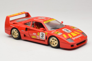 Ferrari F40 #3 Pirelli Červený 1987 Bburago 1:18 3332-P4 Kov – obrázok 6 z 8