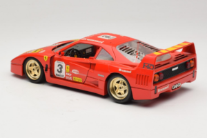 Ferrari F40 #3 Pirelli Červený 1987 Bburago 1:18 3332-P4 Kov – obrázok 7 z 8