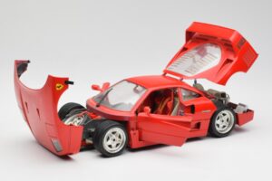 Ferrari F40 Červený Bburago 1:18 3032 Kov – obrázok 2 z 8