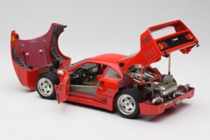 Ferrari F40 Červený Bburago 1:18 3032 Kov – obrázok 5 z 8