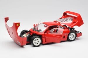 Ferrari F40 Červený Hot Wheels 1:18 23911 Kov – obrázok 2 z 8