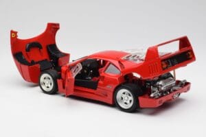 Ferrari F40 Červený Hot Wheels 1:18 23911 Kov – obrázok 5 z 8