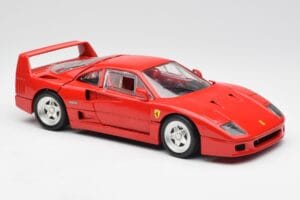 Ferrari F40 Červený Hot Wheels 1:18 23911 Kov – obrázok 6 z 8