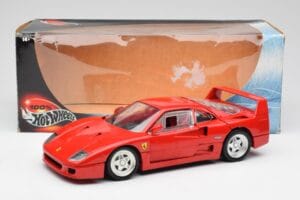 Ferrari F40 Červený Hot Wheels 1:18 23911 Kov – obrázok 8 z 8