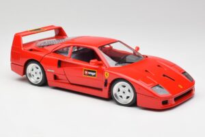 Ferrari F40 Červený Bburago 1:18 3332 Kov – obrázok 6 z 8