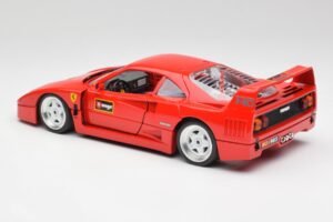Ferrari F40 Červený Bburago 1:18 3332 Kov – obrázok 7 z 8
