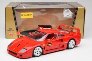 Ferrari F40 Červený Bburago 1:18 3332 Kov – obrázok 8 z 8
