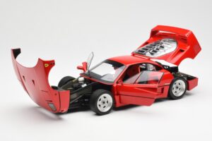 Ferrari F40 Červený Kyosho 1:18 08416R2 Kov – obrázok 2 z 10