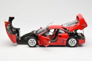 Ferrari F40 Červený Kyosho 1:18 08416R2 Kov – obrázok 5 z 10