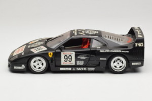 Ferrari F40 Seco #99 Lesseps / Charriol / Balandras Čierny Bburago 1:18 3032-B3 Kov – obrázok 4 z 8