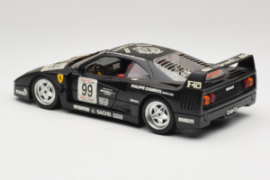 Ferrari F40 Seco #99 Lesseps / Charriol / Balandras Čierny Bburago 1:18 3032-B3 Kov – obrázok 7 z 8
