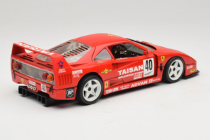 Ferrari F40 #40 T. Ohta / A. Reid Taisan Červený 1987 Bburago 1:18 3022-T1 Kov – obrázok 3 z 8