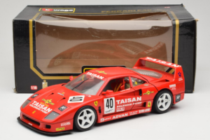 Ferrari F40 #40 T. Ohta / A. Reid Taisan Červený 1987 Bburago 1:18 3022-T1 Kov – obrázok 8 z 8