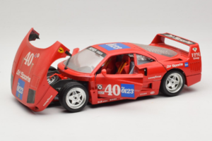Ferrari F40 #40 the0123 Červený 1987 Bburago 1:18 3332-P5 Kov – obrázok 2 z 8