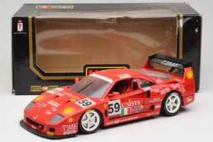 Ferrari F40 LM Unisys #59 Ota / P. Nappi / R. Donovan 24 Hours of Le Mans 1996 Bburago 1:18 3032-U1 Kov – obrázok 8 z 8