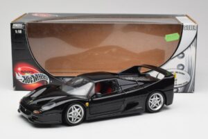 Ferrari F50 Čierny Hot Wheels 1:18 23910 Kov – obrázok 8 z 8