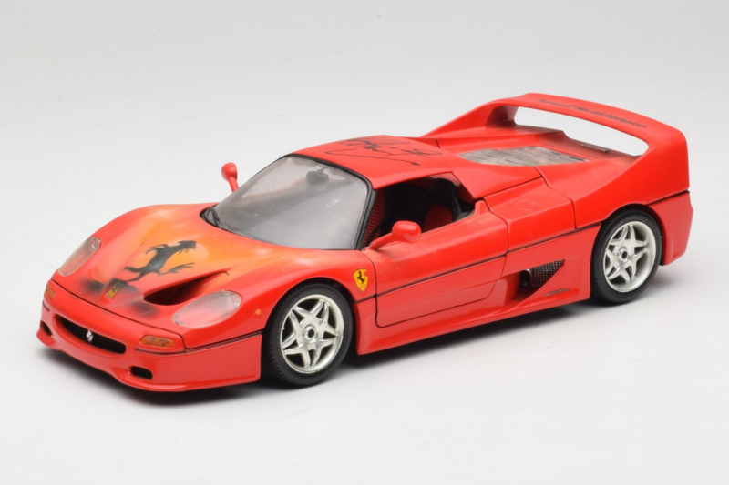 Ferrari F50 Braccio & Gotz M. Schumacher Edícia s Podpisom Bburago 1:18 MS Kov
