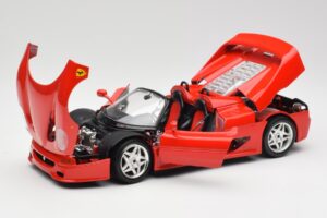 Ferrari F50 Kabriolet Červený Bburago 1:18 3352 Kov – obrázok 2 z 8