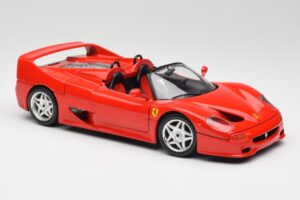Ferrari F50 Kabriolet Červený Bburago 1:18 3352 Kov – obrázok 6 z 8