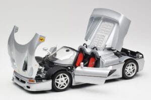 Ferrari F50 Kabriolet Strieborný Bburago 1:18 3372 Kov – obrázok 2 z 8