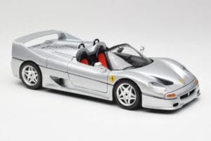 Ferrari F50 Kabriolet Strieborný Bburago 1:18 3372 Kov – obrázok 6 z 8