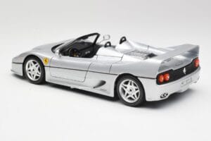 Ferrari F50 Kabriolet Strieborný Bburago 1:18 3372 Kov – obrázok 7 z 8