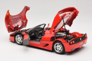 Ferrari F50 Kabriolet 50 Jahre Ferrari 24 Jahre Bburago FMC Červený Bburago 1:18 3352-P1 Kov – obrázok 5 z 8