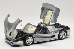 Ferrari F50 Kabriolet Chrome Silver Limitovaná Edícia Hot Wheels 1:18 25741 Kov – obrázok 2 z 8