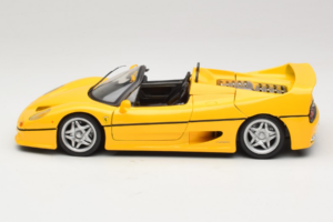 Ferrari F50 Kabriolet Shell Žltý Maisto 1:18 3076-Y2 Kov – obrázok 4 z 8