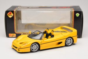Ferrari F50 Kabriolet Shell Žltý Maisto 1:18 3076-Y2 Kov – obrázok 8 z 8