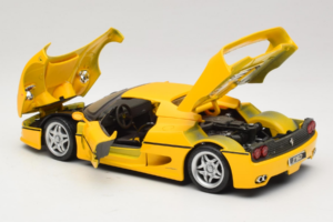 Ferrari F50 Coupe Shell Žltý Maisto 1:18 3076-Y1 Kov – obrázok 5 z 8
