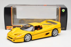 Ferrari F50 Giallo Modena Maisto 1:18 F50001 Kov – obrázok 8 z 8